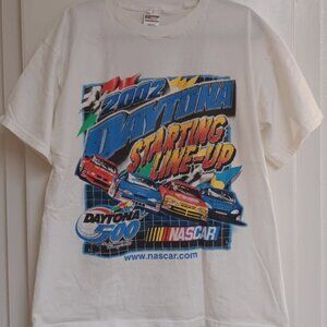 VINTAGE 2002 Daytona nascar Starting line up T-shirt
